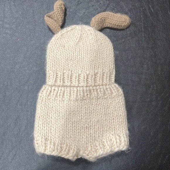 NEW!  So' Dorable Knit Newborn Hand Knit Photo set - Puppy Dog - Size 0 - 3M - Picture 4 of 5